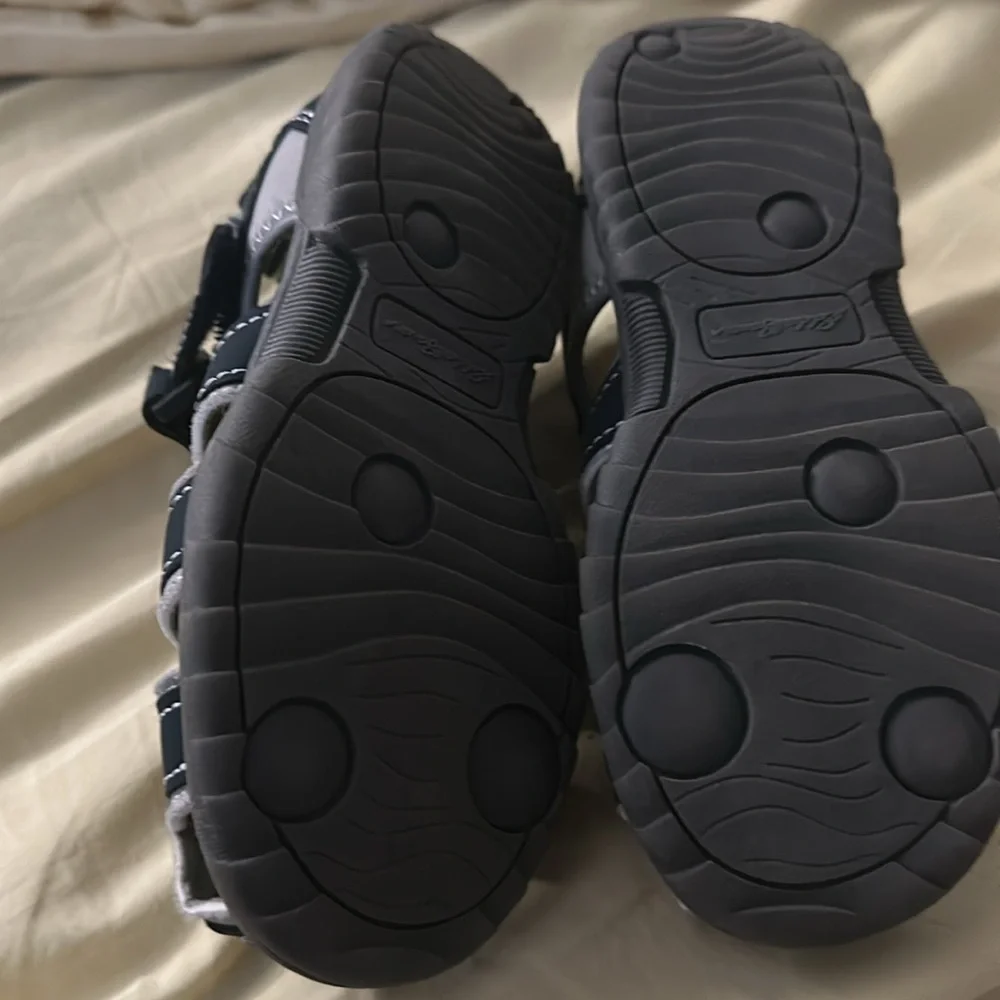 Eddie Bauer Navy Blue Kids Sandals Size 10